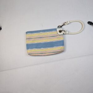 Striped Multicolor Wristlet